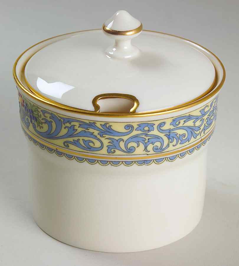 The Autumn (Black Or Green Stamp) Jam/Jelly & Lid by Lenox-1