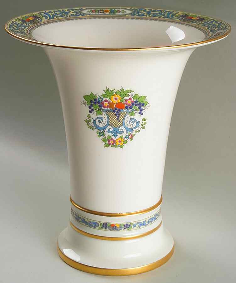The Autumn (Black Or Green Stamp) 8" Flared Vase by Lenox-1