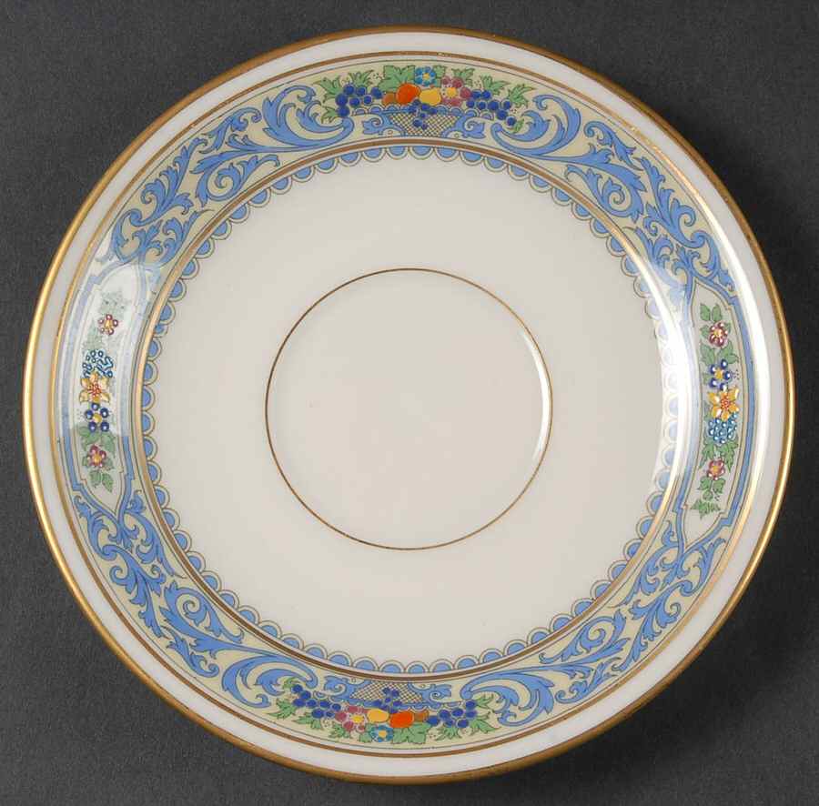 The Autumn (Black Or Green Stamp) Saucer for Flat Cream Soup Bowl by Lenox-1