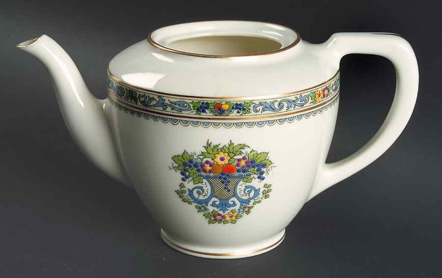 The Autumn (Black Or Green Stamp) Shape 1961 Teapot No Lid by Lenox-1