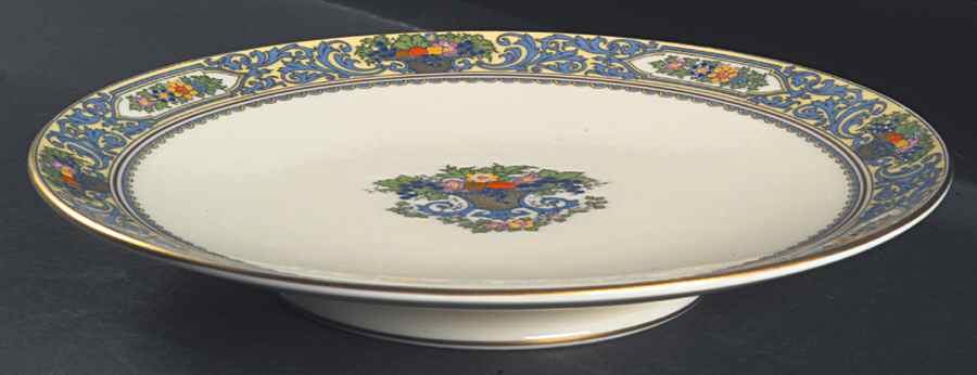 The Autumn (Black Or Green Stamp) Sandwich Plate by Lenox-1
