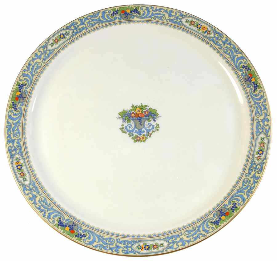 The Autumn (Black Or Green Stamp) 14" Chop Plate (Round Platter) by Lenox-1