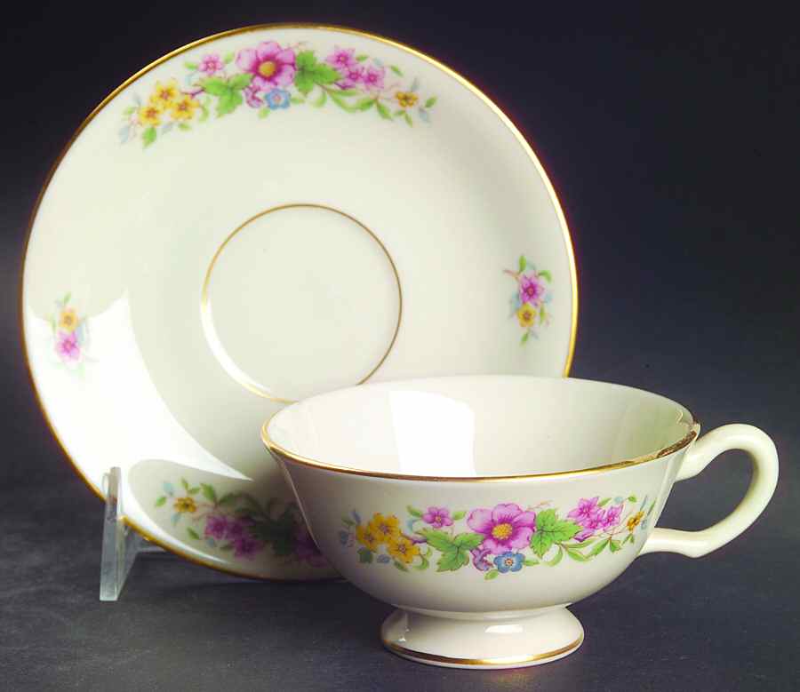 Avon Footed Cup & Saucer Set by Lenox-1