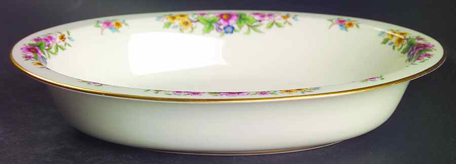 Avon 9" Oval Vegetable Bowl by Lenox-1