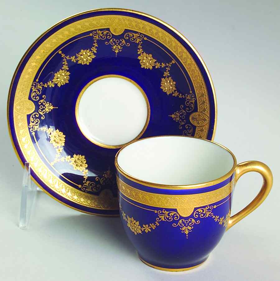 B10 Cobalt Flat Demitasse Cup & Saucer Set by Lenox-1