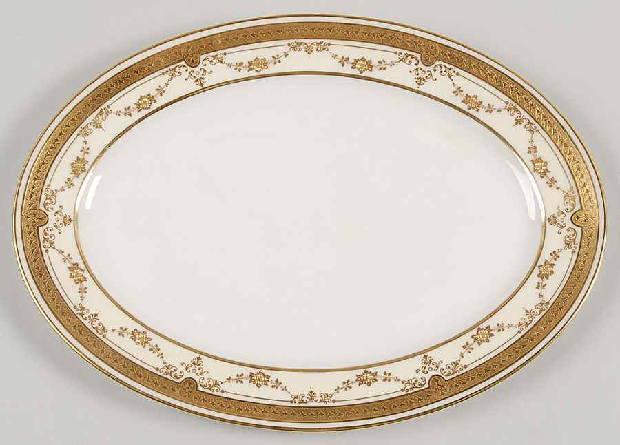 B10I Ivory 11" Oval Serving Platter by Lenox-1