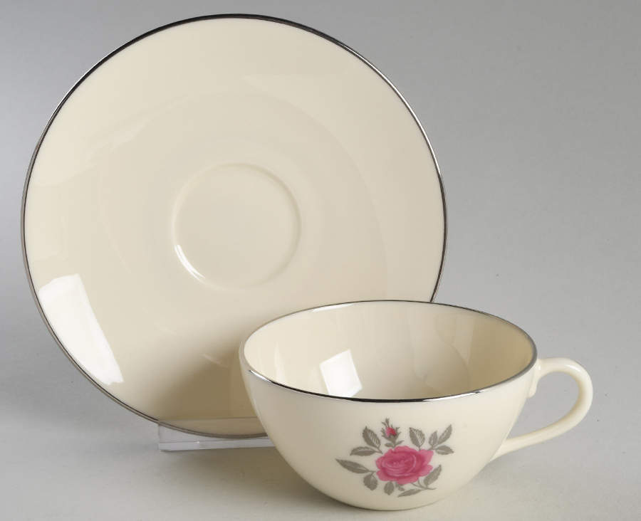 Ballad Flat Cup & Saucer Set by Lenox-1