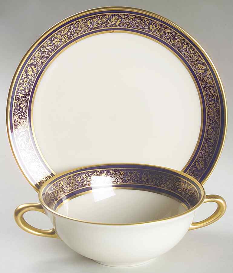 Barclay Flat Cream Soup Bowl & Saucer Set by Lenox-1