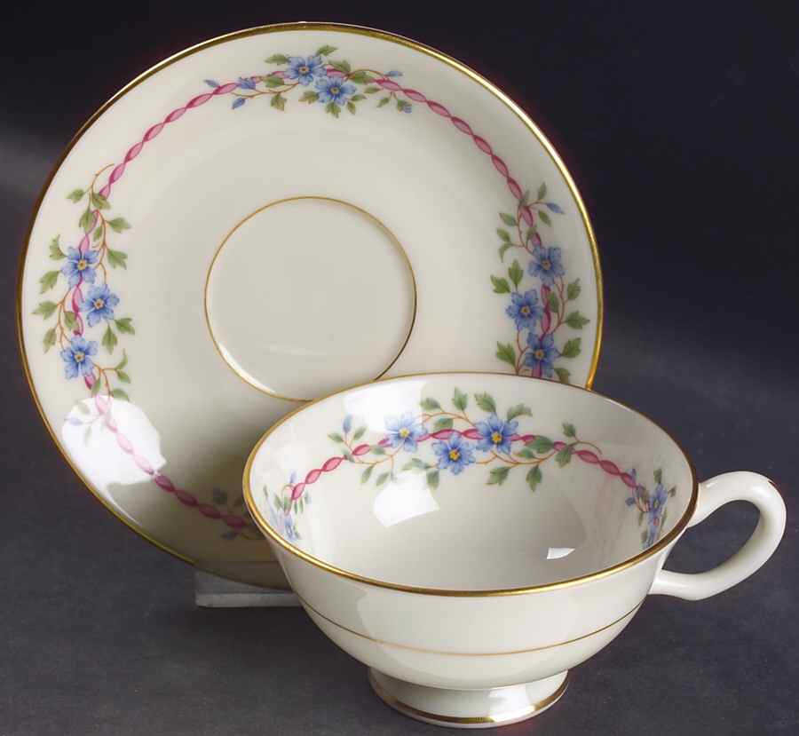 Belvidere Footed Cup & Saucer Set by Lenox-1