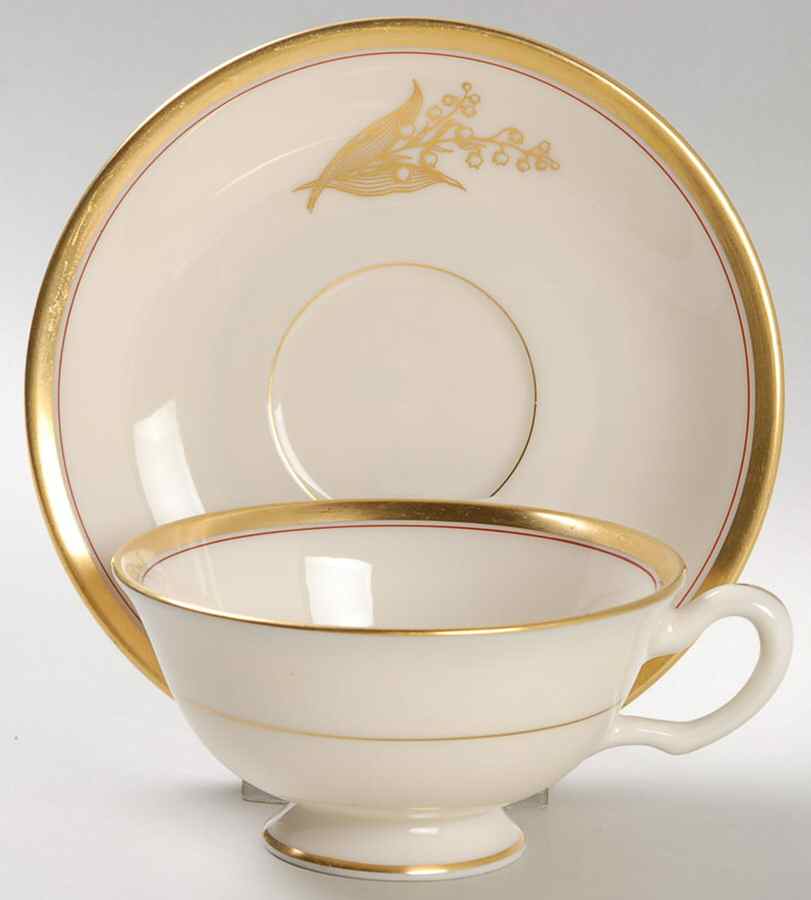 Belford Footed Cup & Saucer Set by Lenox-1