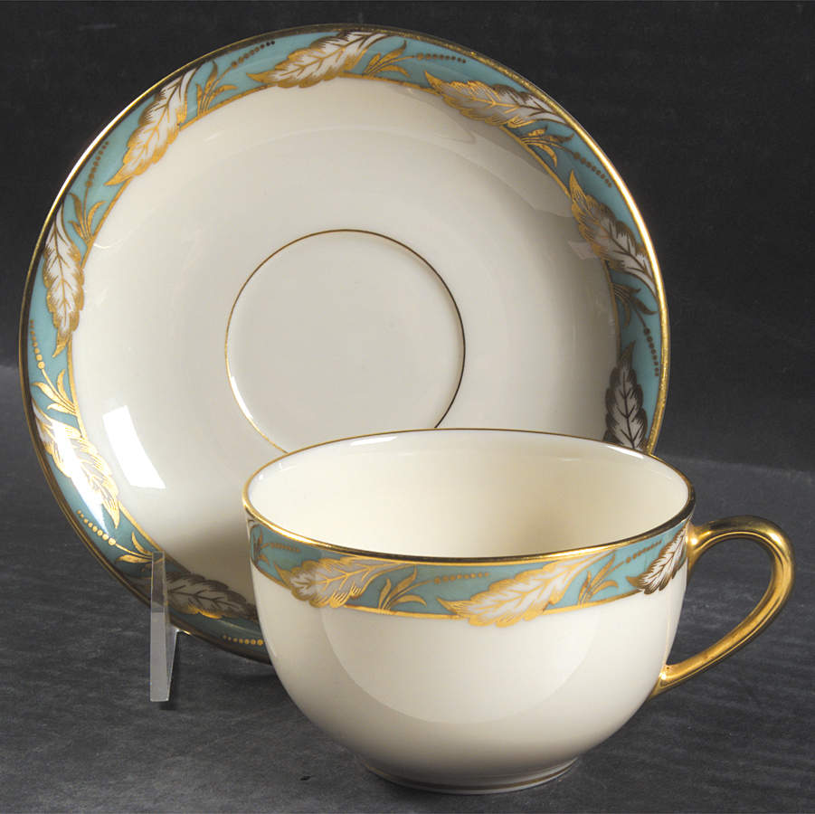 Bellevue Sea Green Oversized Cup & Saucer Set by Lenox-1