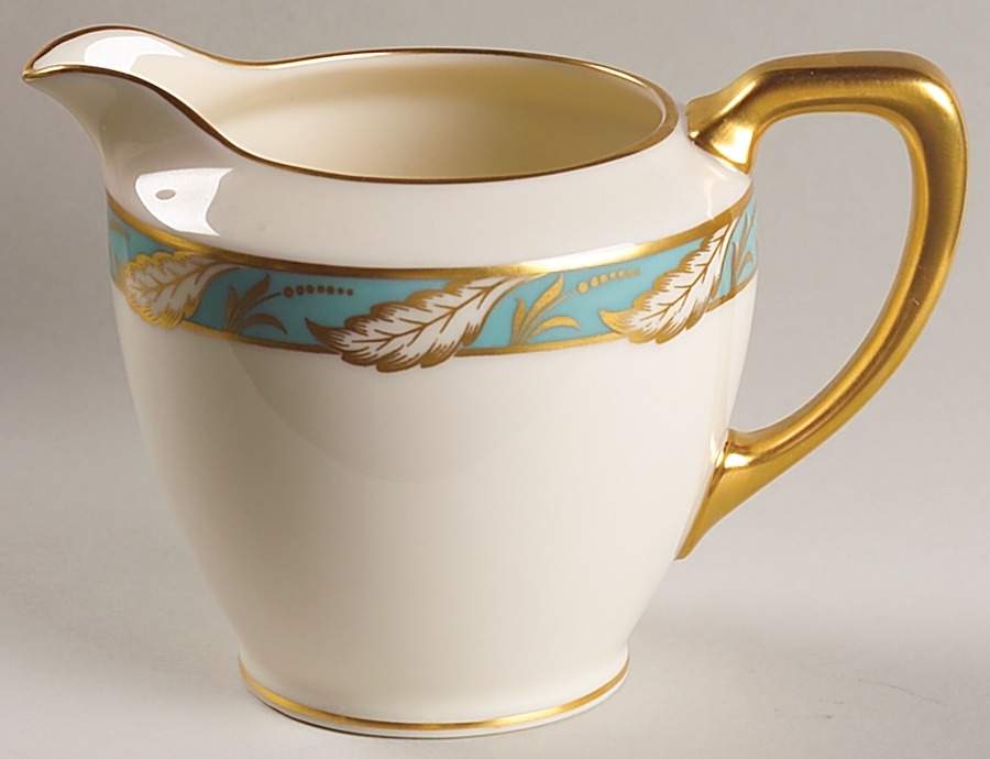 Bellevue Sea Green Shape 1963 Creamer by Lenox-1