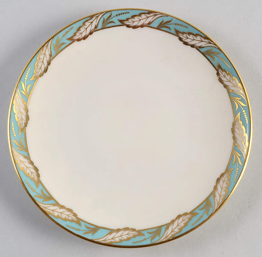 Bellevue Sea Green Dessert Plate/Cream Soup Saucer for Flat Bowl by Lenox-1