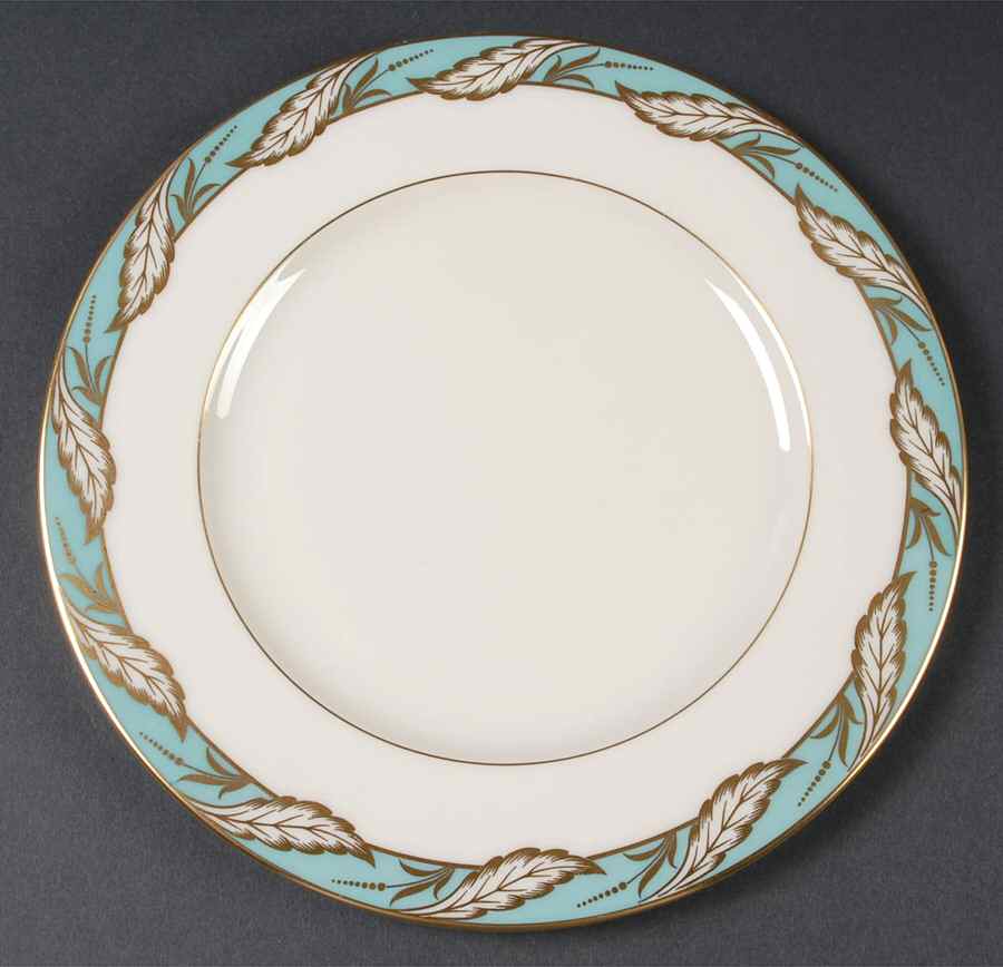 Bellevue Sea Green Luncheon Plate by Lenox-1