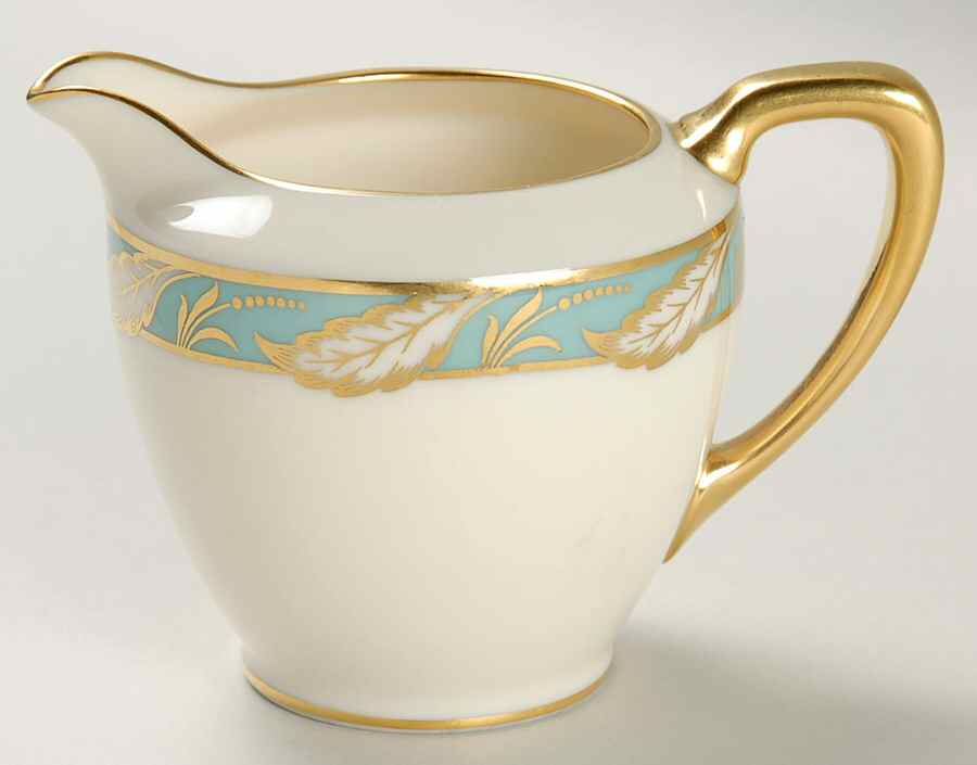 Bellevue Sea Green Shape 1963 Creamer by Lenox-1