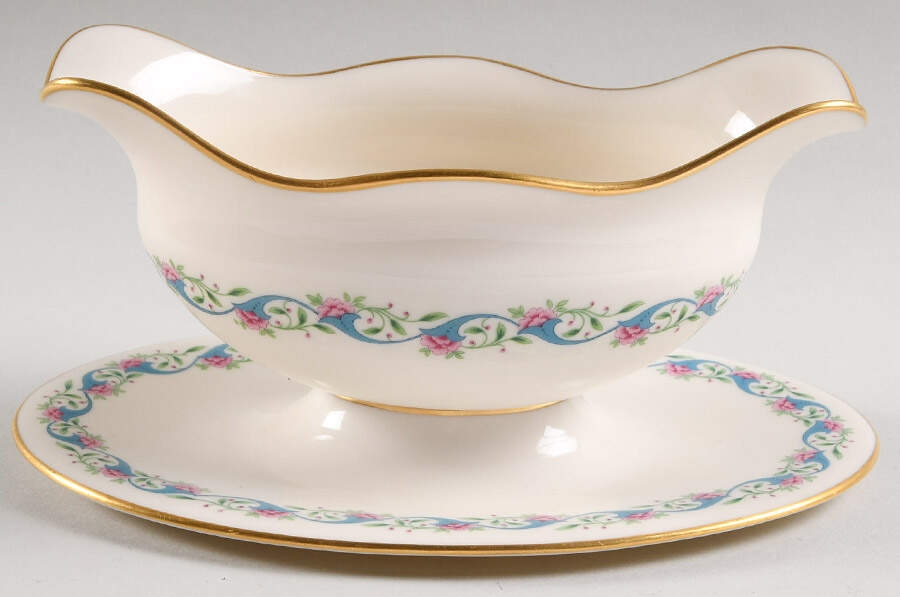 Bellefonte Gravy Boat with Attached Underplate by Lenox-1