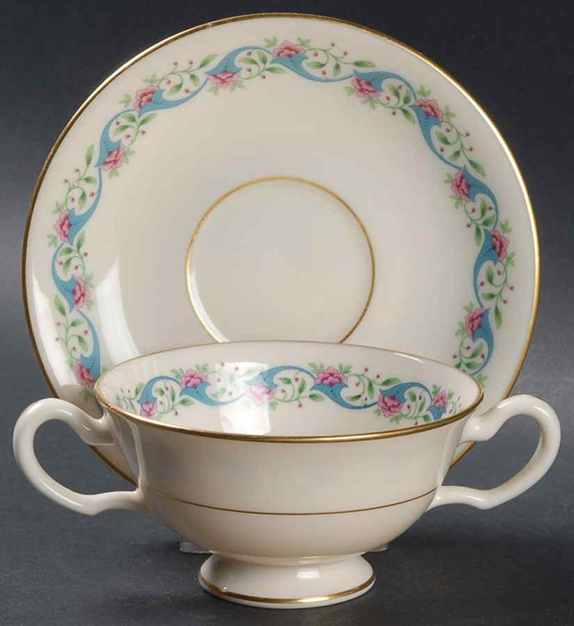 Bellefonte Footed Bouillon Cup & Saucer by Lenox-1