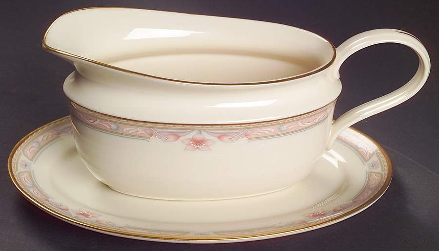 Bellaire (Newer) Gravy Boat & Underplate/Relish by Lenox-1