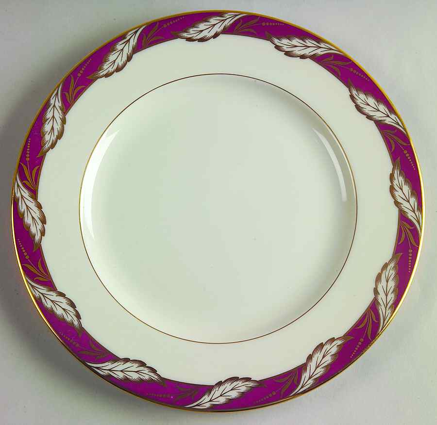 Bellevue Maroon Luncheon Plate by Lenox-1