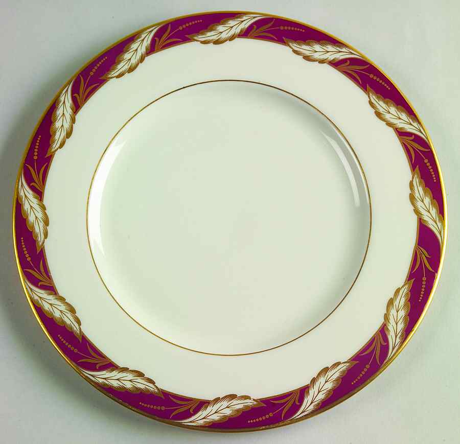 Bellevue Maroon Salad Plate by Lenox-1