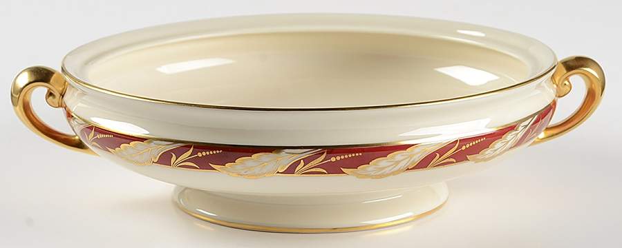 Bellevue Maroon Round Vegetable No Lid by Lenox-1