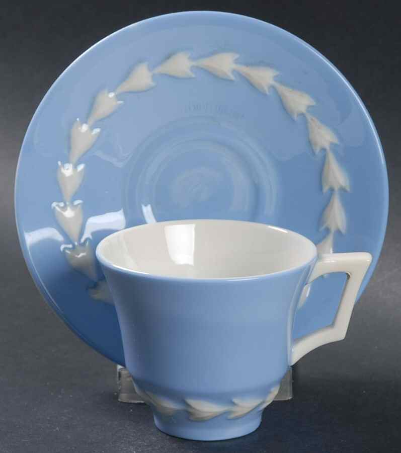 Beltane Blue Footed Demitasse Cup & Saucer Set by Lenox-1