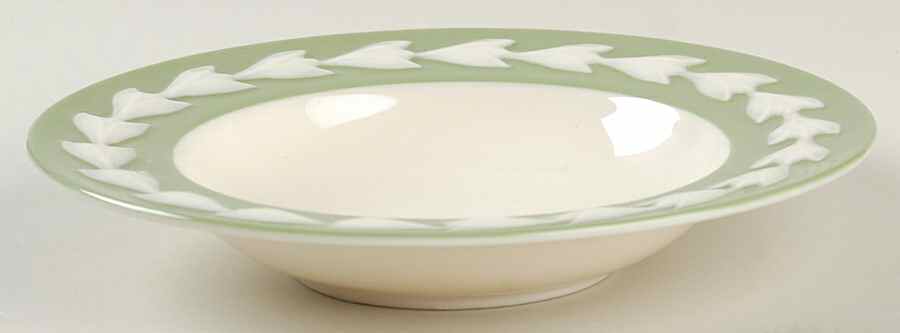 Beltane Green Rim Fruit/Dessert (Sauce) Bowl by Lenox-1