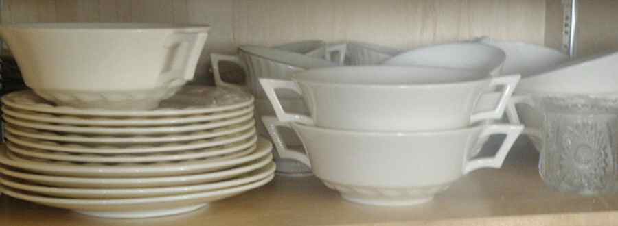 Beltane White Flat Cream Soup Bowl & Saucer Set by Lenox-1