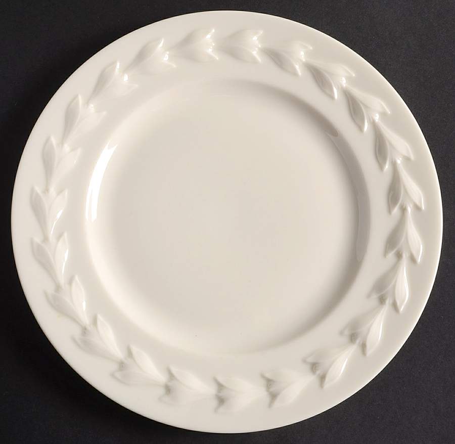 Beltane White Luncheon Plate by Lenox-1