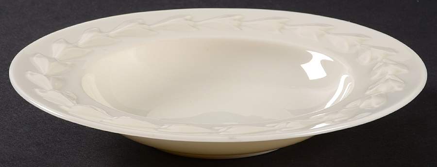 Beltane White Rim Fruit/Dessert (Sauce) Bowl by Lenox-1