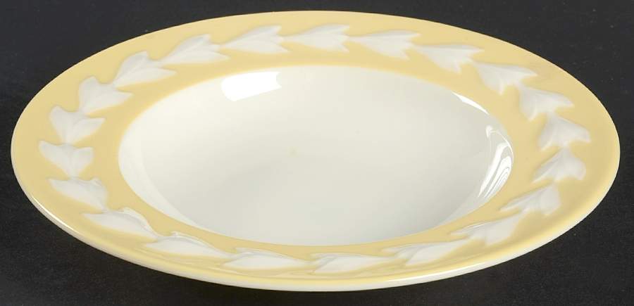 Beltane Yellow Rim Fruit/Dessert (Sauce) Bowl by Lenox-1