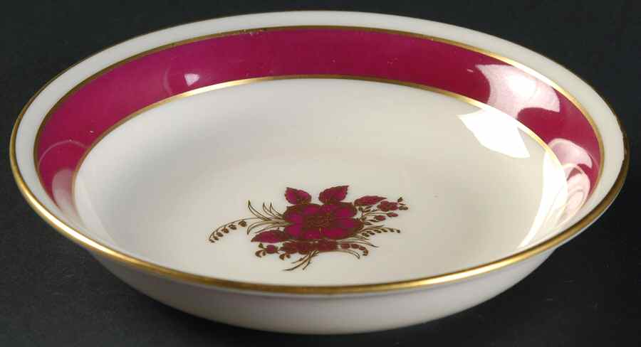 Blue Bell Maroon Fruit/Dessert (Sauce) Bowl by Lenox-1