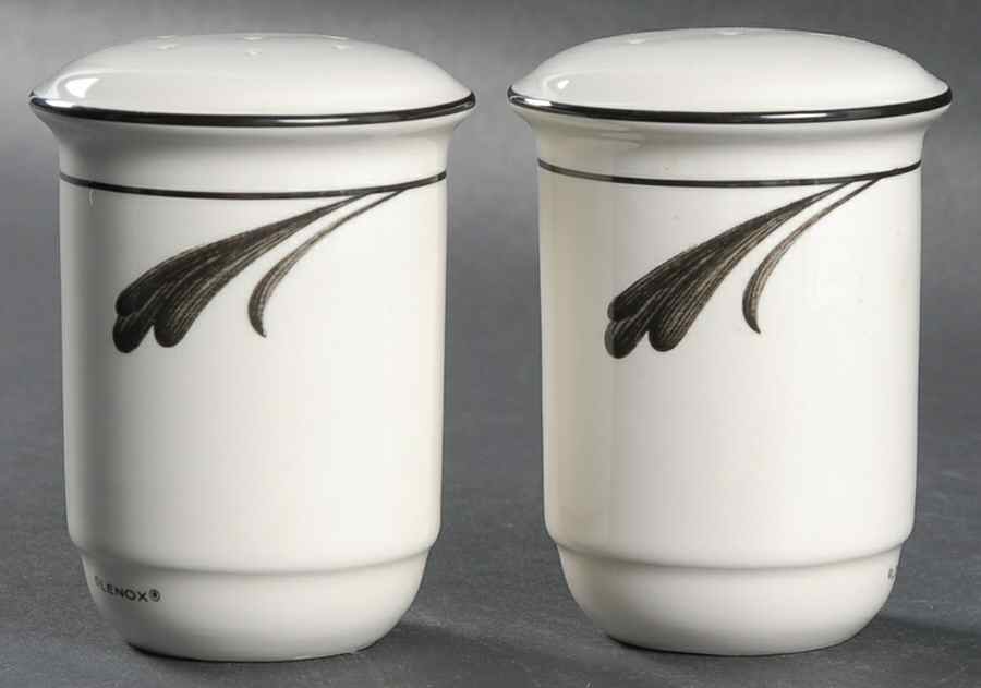 Black Brushstrokes Salt & Pepper Set by Lenox-1