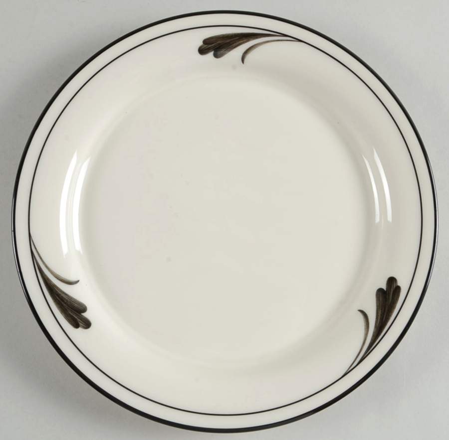 Black Brushstrokes Salad Plate by Lenox-1