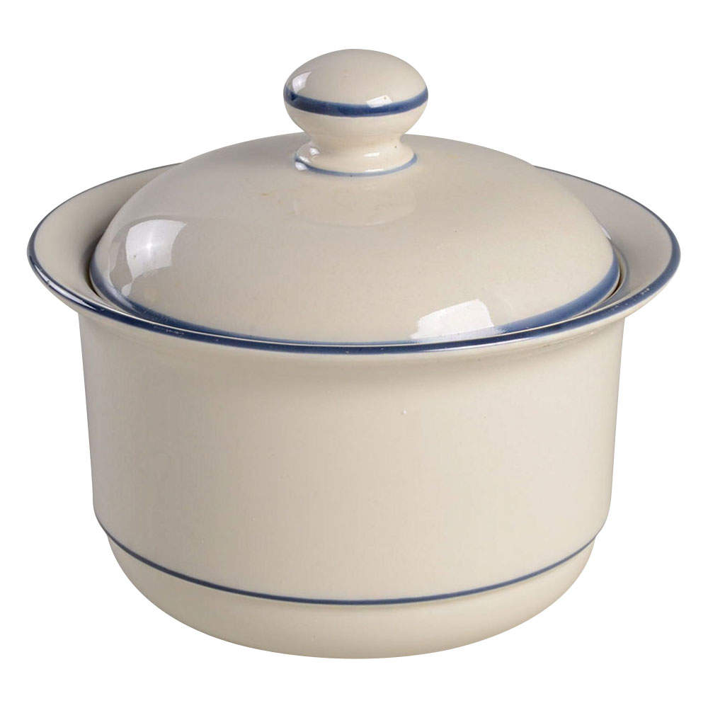 Blue Pinstripes (For the Blue) Sugar Bowl & Lid by Lenox-1