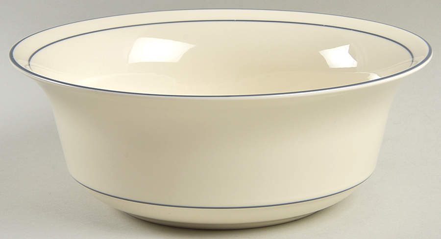 Blue Pinstripes (For the Blue) 8" Round Vegetable Bowl by Lenox-1