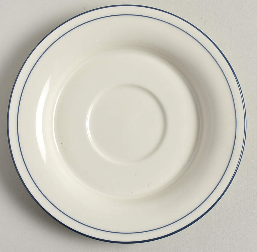 Blue Pinstripes (For the Blue) Saucer by Lenox-1