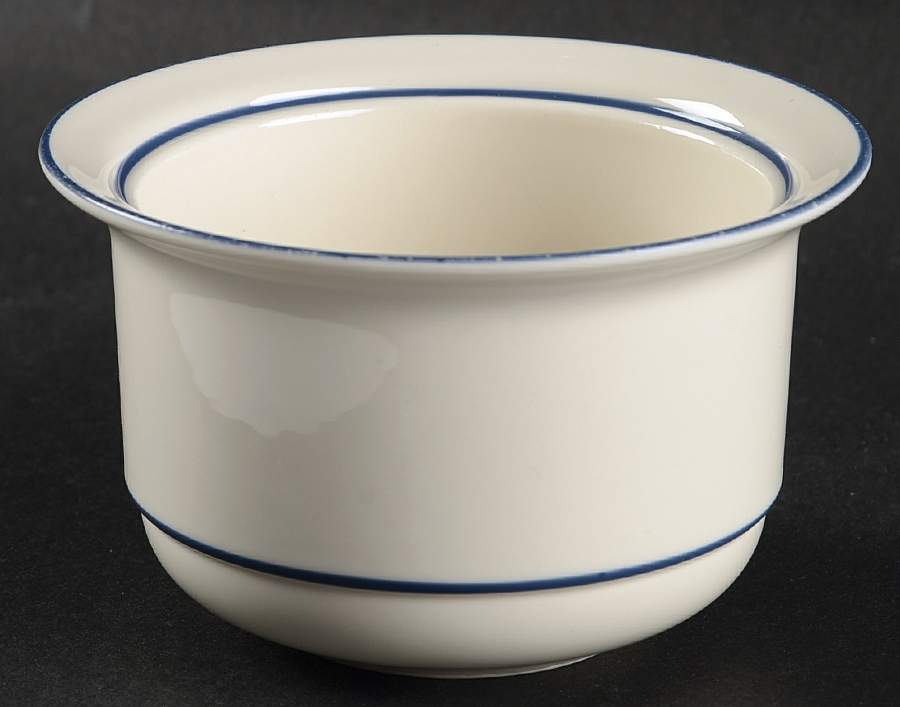 Blue Pinstripes (For the Blue) Sugar Bowl No Lid by Lenox-1