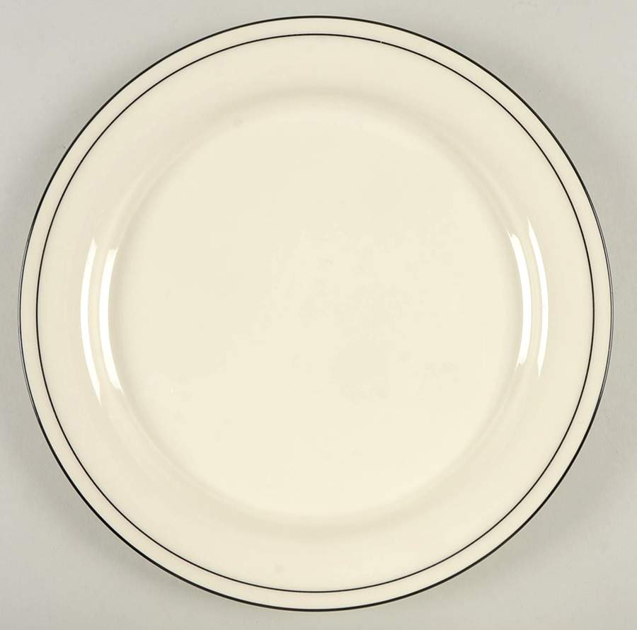 Black Pinstripes (For the Black) Dinner Plate by Lenox-1