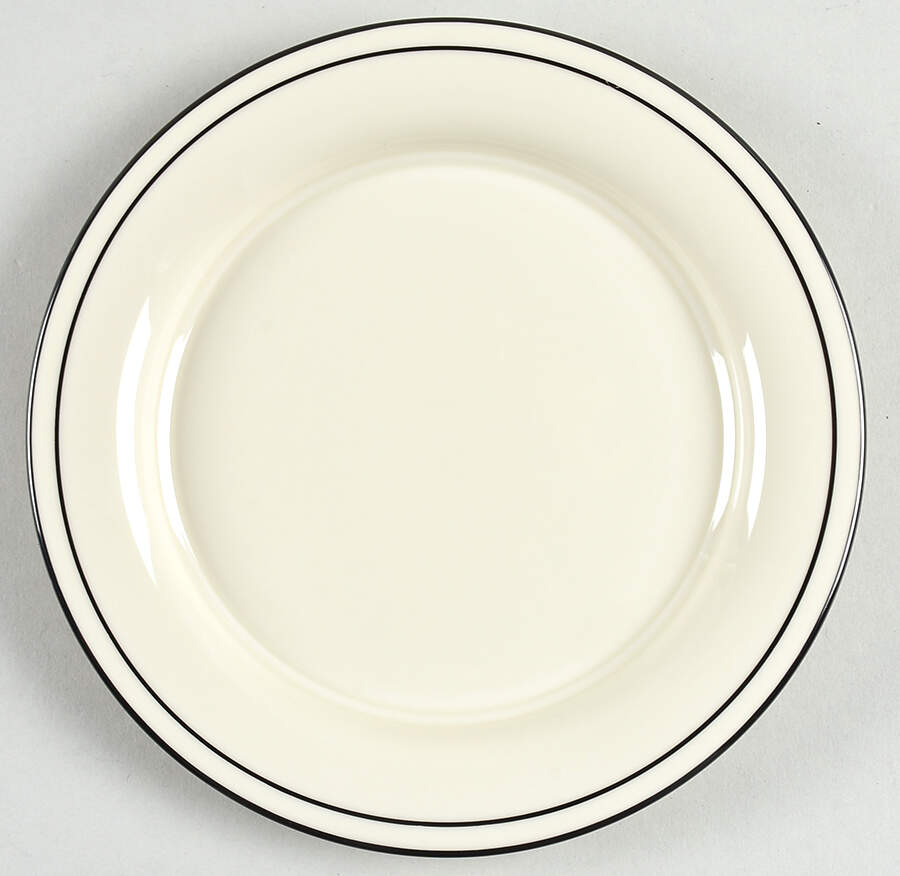 Black Pinstripes (For the Black) Bread & Butter Plate by Lenox-1
