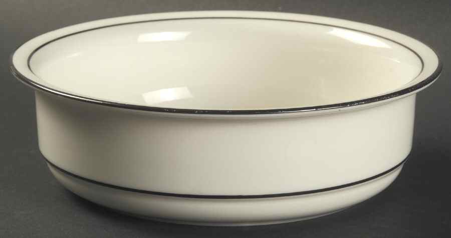 Black Pinstripes (For the Black) Soup/Cereal Bowl by Lenox-1
