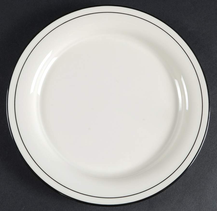 Black Pinstripes (For the Black) Salad Plate by Lenox-1