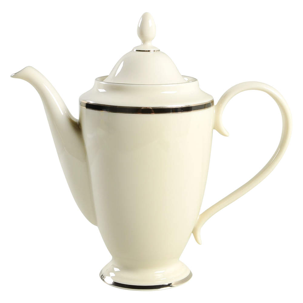 Black Royale Tea/Coffee Pot & Lid by Lenox-1