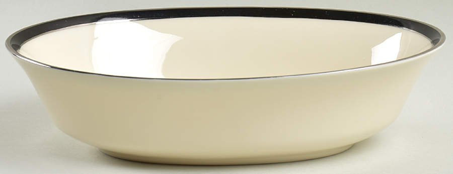 Black Royale 9" Oval Vegetable Bowl by Lenox-1