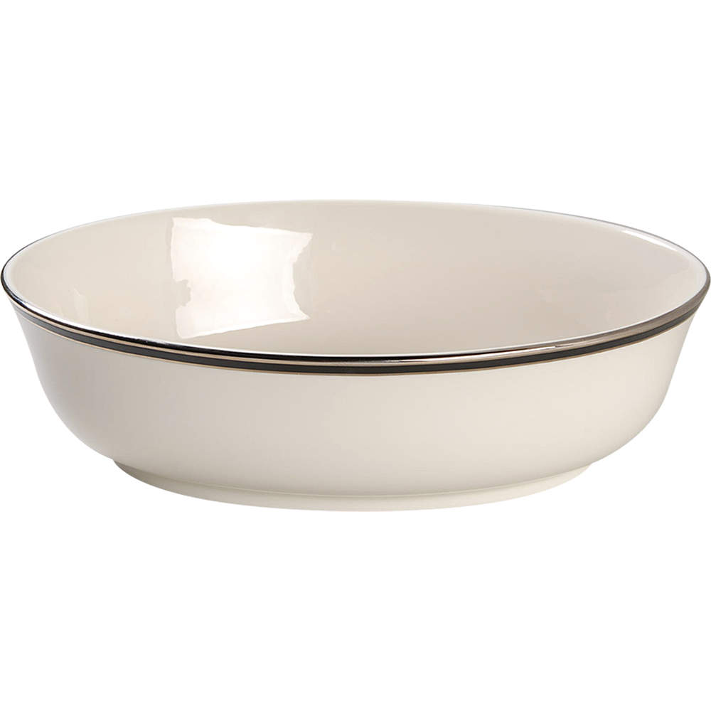 Black Royale 9" Oval Vegetable Bowl by Lenox-1