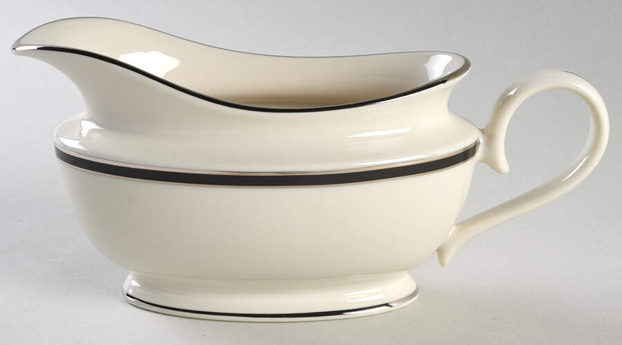 Black Royale Gravy Boat by Lenox-1