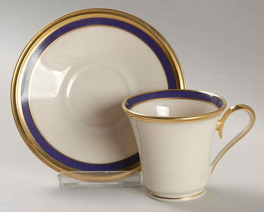 Blue Royale Footed Demitasse Cup & Saucer Set by Lenox-1