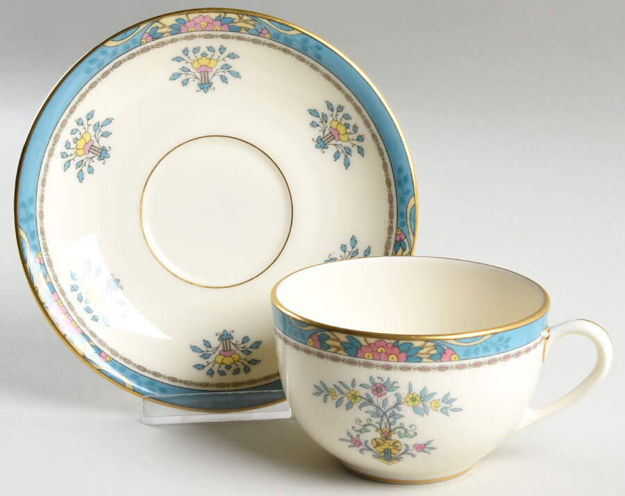 Blue Tree (Gold Trim) Oversized Cup & Saucer Set by Lenox-1