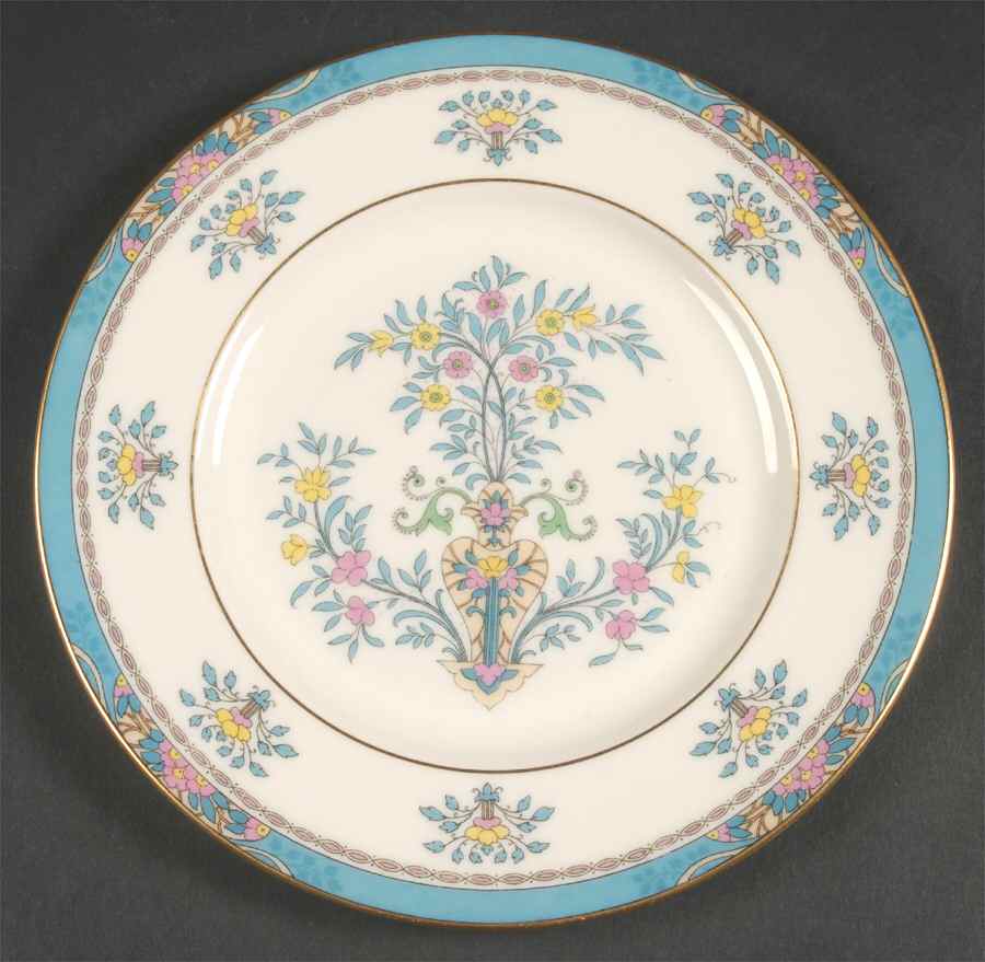 Blue Tree (Gold Trim) Dessert/Pie Plate by Lenox-1
