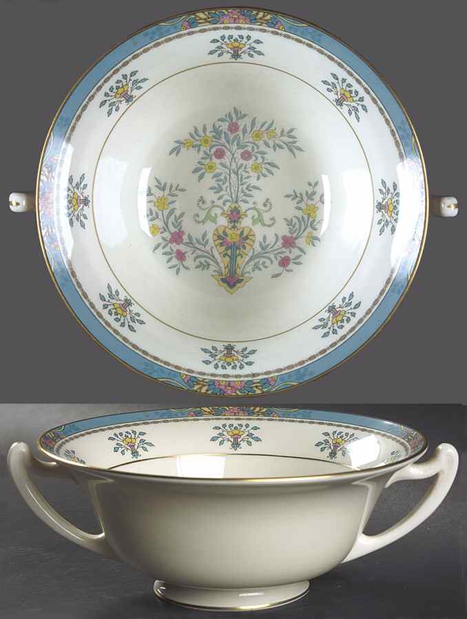 Blue Tree (Gold Trim) Large Berry Bowl by Lenox-1